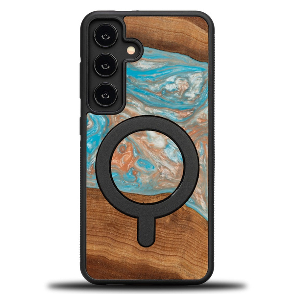 Etui Bewood Unique do Samsung Galaxy S25 - Planets - Saturn z MagSafe