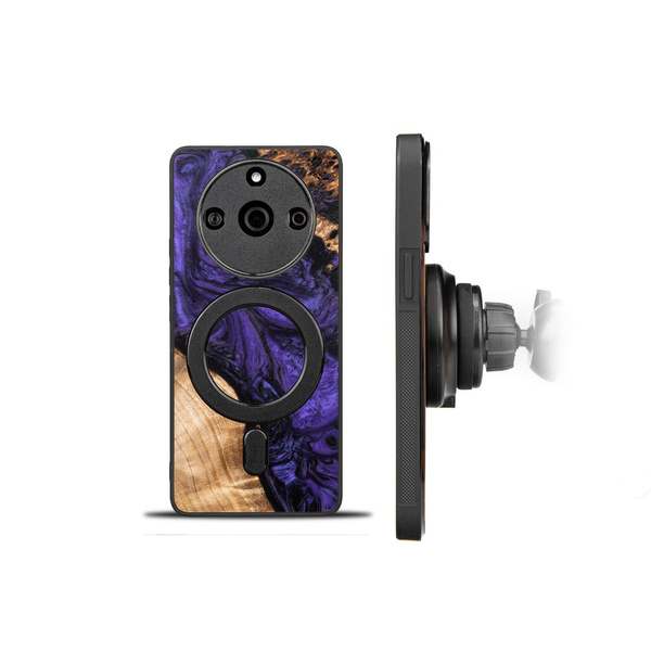 Etui Bewood Unique - Realme 11 Pro 5G / 11 Pro Plus 5G - Violet z MagSafe