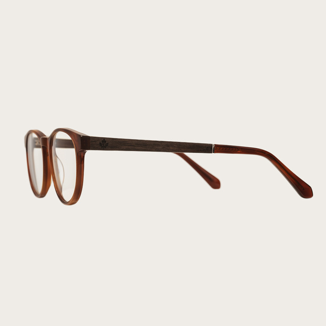 Drewniane okulary ELLIPSE Classic Havanas