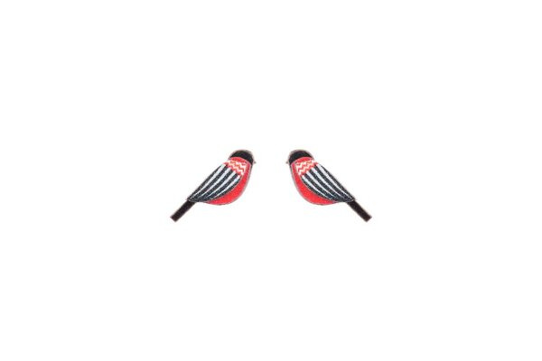 Drewniane kolczyki Zigzag Cutebird