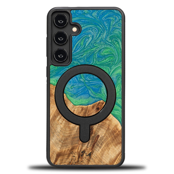 Etui Bewood Unique do Samsung Galaxy S25 Plus - Neons - Tokyo z MagSafe