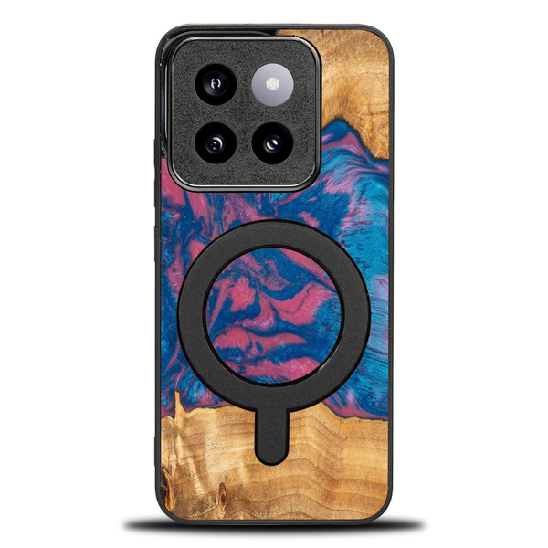 Etui Bewood Unique do Xiaomi 14T - Neons - Vegas z MagSafe
