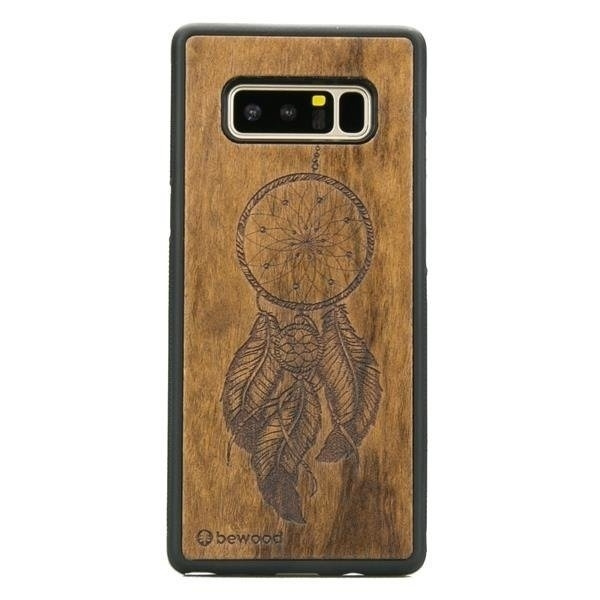 Drewniane etui Samsung Note 8 Łapacz Snów Imbuia