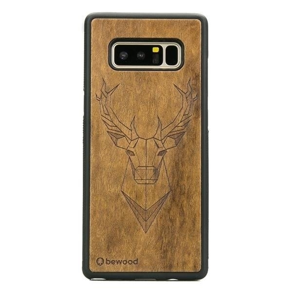 Drewniane etui Samsung Note 8 Jeleń Geometric Animals