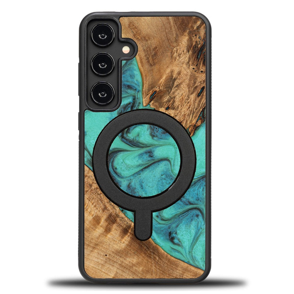 Etui Bewood Unique do Samsung Galaxy S25 Plus - Turquoise z MagSafe