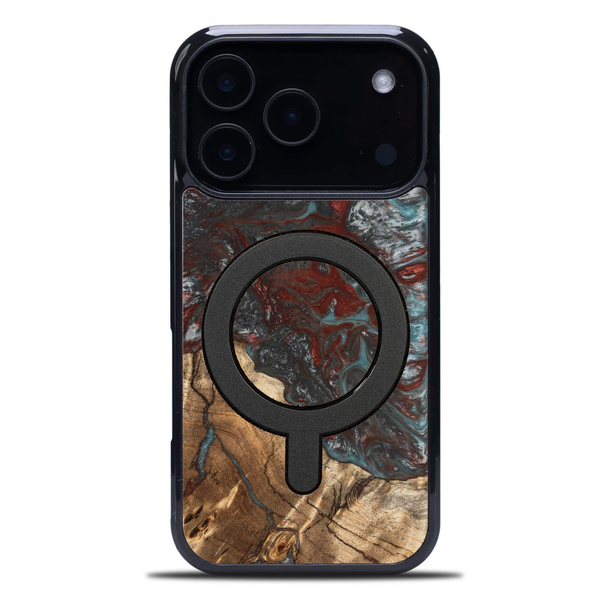 Etui Bewood Unique do iPhone 18 Pro - Planets - Pluton z MagSafe