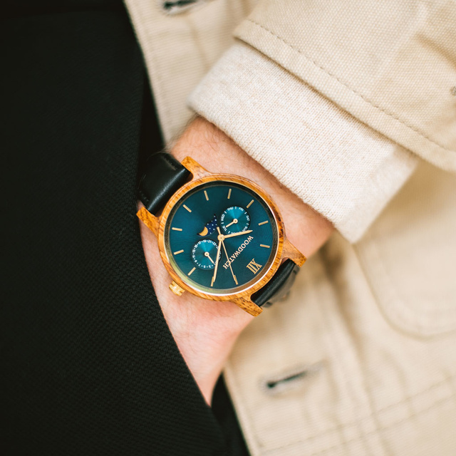 Drewniany zegarek WoodWatch Sailor Jet