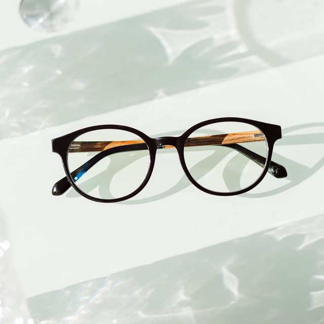 Drewniane okulary SOHO Black