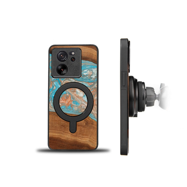 Etui Bewood Unique na Xiaomi 13T / 13T Pro - Planets - Saturn z MagSafe