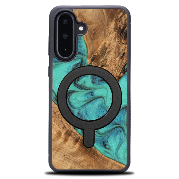 Etui Bewood Unique do Samsung Galaxy A36 5G - Turquoise z MagSafe
