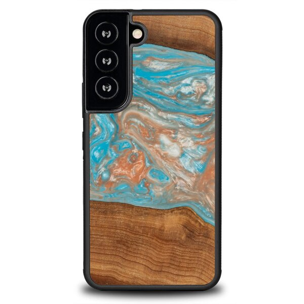 Drewniane Etui Unique na Samsung Galaxy S22/Plus/Ultra - Planets - Saturn