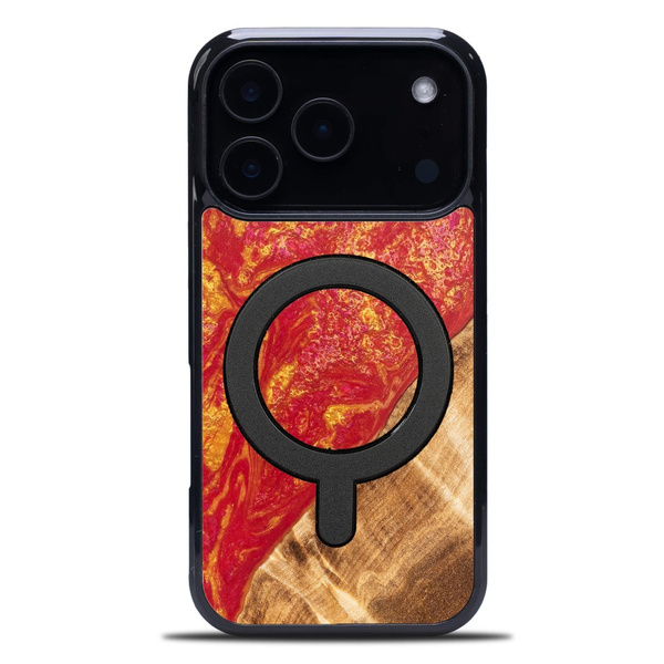 Etui Bewood Unique do iPhone 18 Pro - Neons - Paris z MagSafe