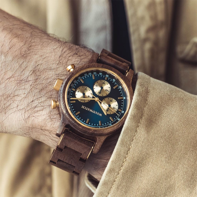 Drewniany zegarek WoodWatch Chrono Sailor Walnut