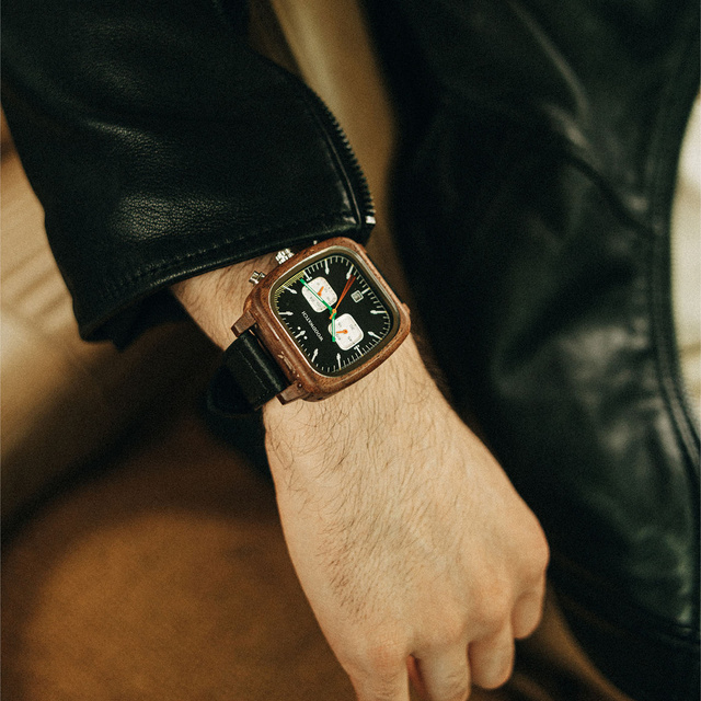 Drewniany zegarek WoodWatch Midnight Drive