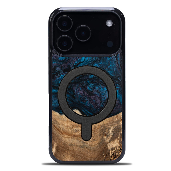 Etui Bewood Unique do iPhone 18 Pro - Planets - Neptun z MagSafe