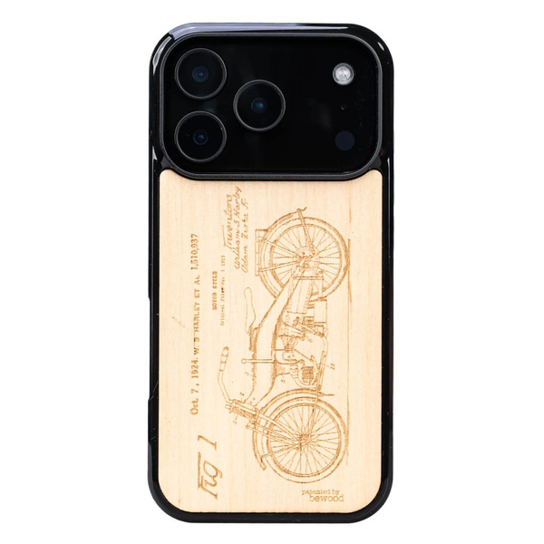 Drewniane Etui Bewood do iPhone 18 Pro HARLEY PATENT ANIEGRE