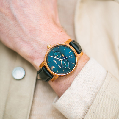 Drewniany zegarek WoodWatch Sailor Jet