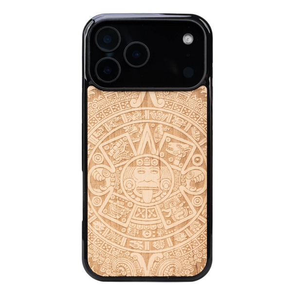 Drewniane Etui Bewood do iPhone 18 Pro Max KALENDARZ AZTECKI ANIEGRE