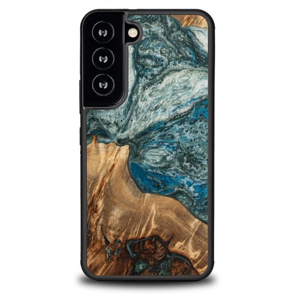 Drewniane Etui Unique na Samsung Galaxy S22/Plus/Ultra - Planets - Ziemia