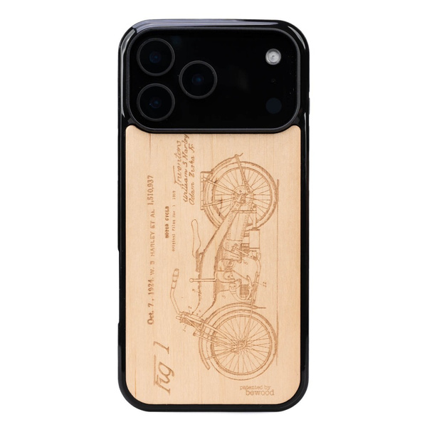 Drewniane Etui Bewood do iPhone 18 Pro Max HARLEY PATENT ANIEGRE