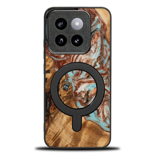 Etui Bewood Unique do Xiaomi 14T - Planets - Jowisz z MagSafe