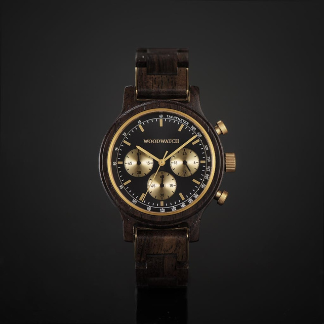Drewniany zegarek WoodWatch Chrono Black Forest