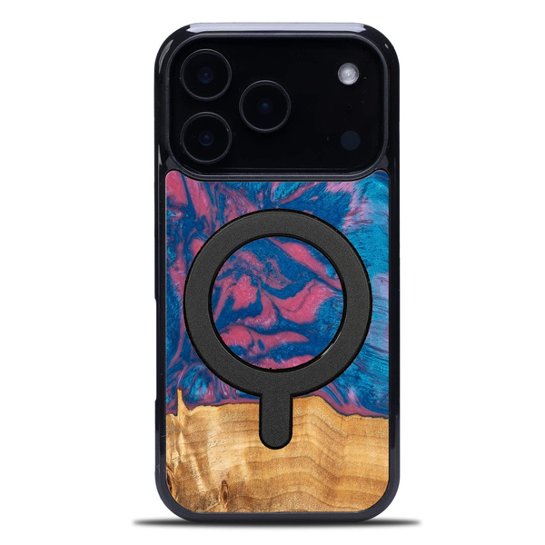 Etui Bewood Unique do iPhone 18 Pro - Neons - Vegas z MagSafe