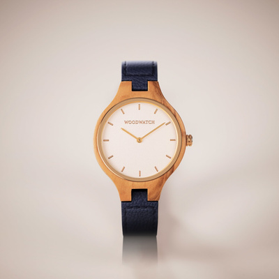 Drewniany zegarek WoodWatch Nordic Sun - Navy Blue Cactus