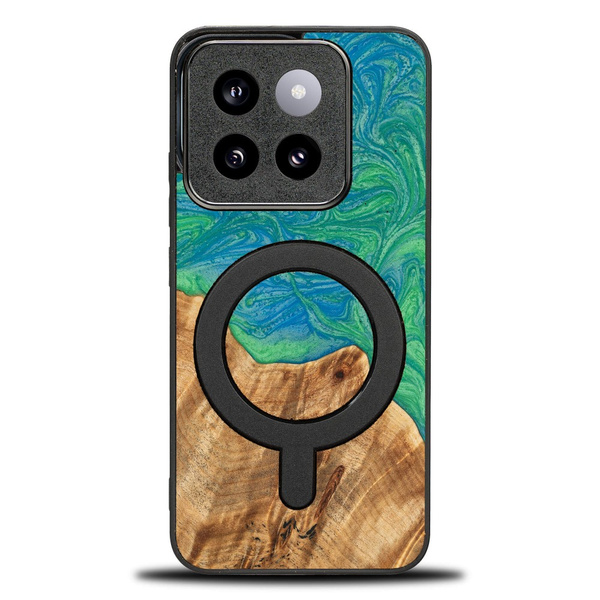 Etui Bewood Unique do Xiaomi 14T - Neons - Tokyo z MagSafe