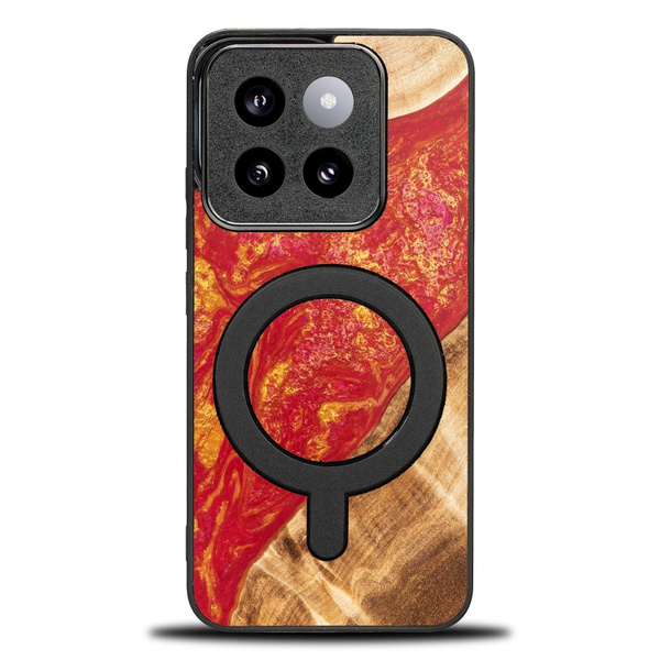 Etui Bewood Unique do Xiaomi 14T Pro - Neons - Paris z MagSafe