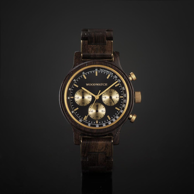 Drewniany zegarek WoodWatch Chrono Black Forest