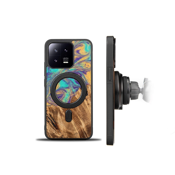 Etui Bewood Unique - Xiaomi 13 - Planets - Merkury z MagSafe