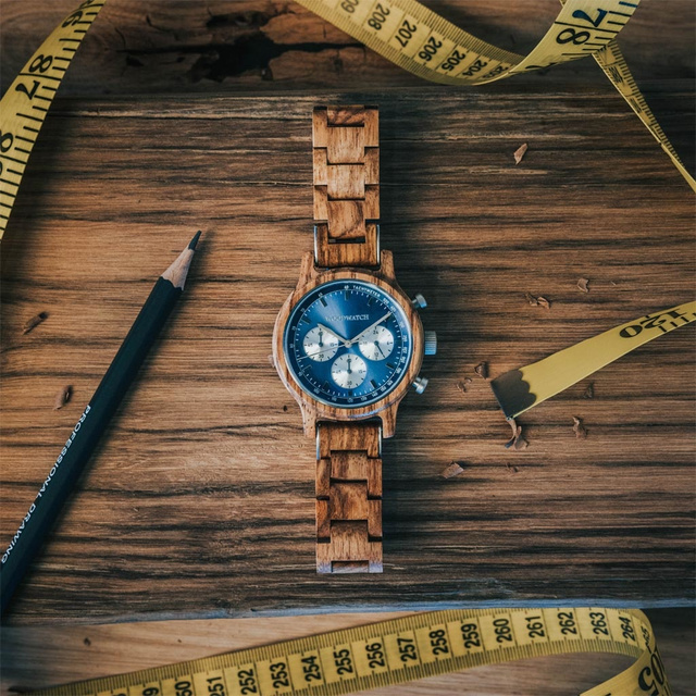 Drewniany zegarek WoodWatch Chrono Mariner Kosso