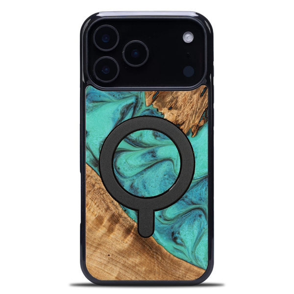 Etui Bewood Unique do iPhone 18 Pro Max - Turquoise z MagSafe