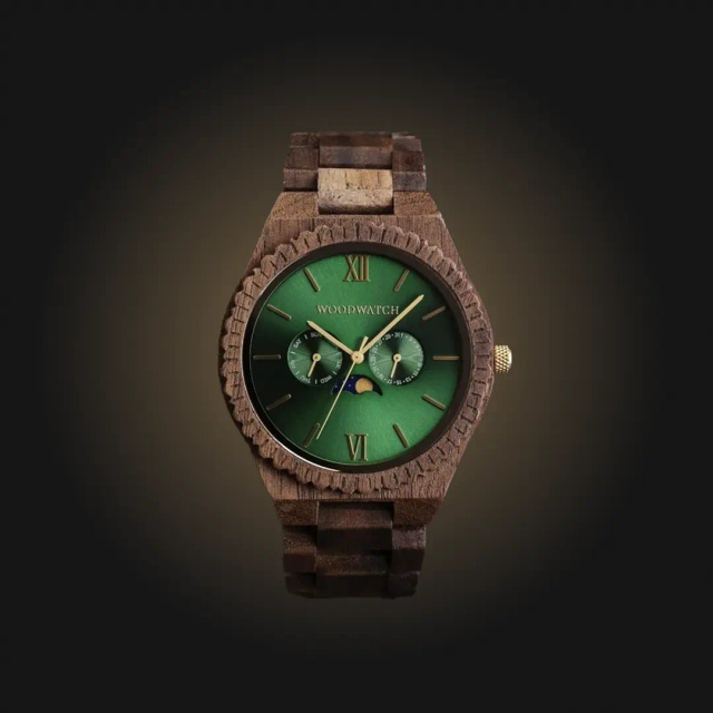 Drewniany zegarek WoodWatch Emerald Jungle