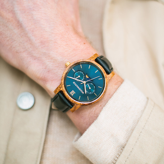 Drewniany zegarek WoodWatch Sailor Jet