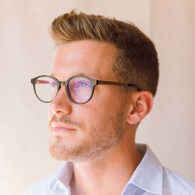 Drewniane okulary SOHO Black