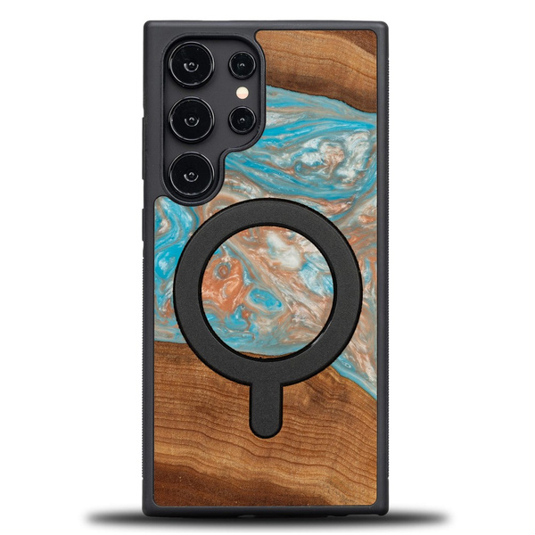 Etui Bewood Unique do Samsung Galaxy S25 Ultra - Planets - Saturn z MagSafe