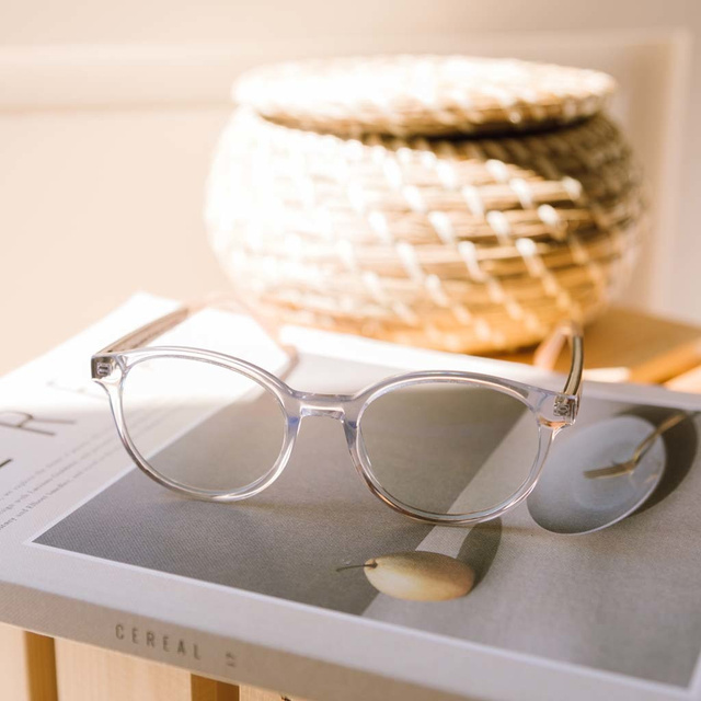 Drewniane okulary ELLIPSE Clear