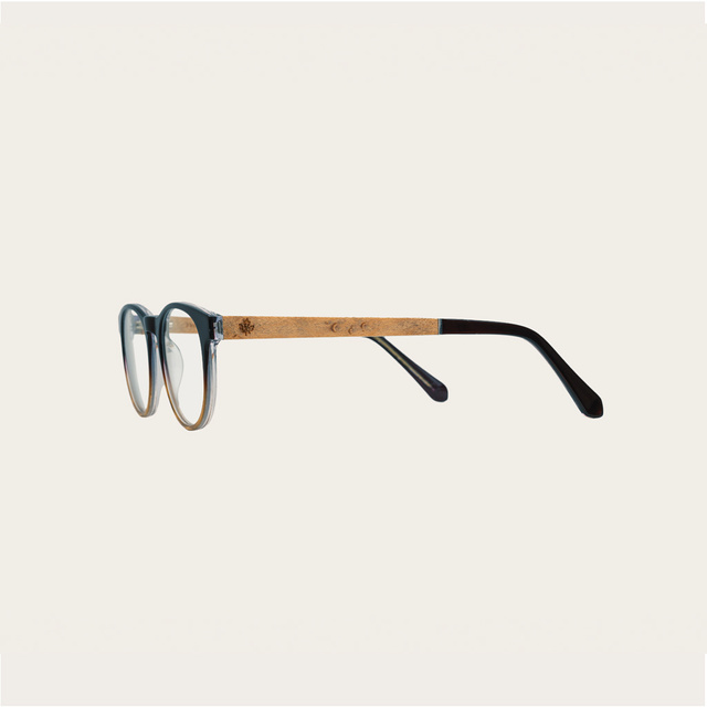 Drewniane okulary ELLIPSE Vanilla