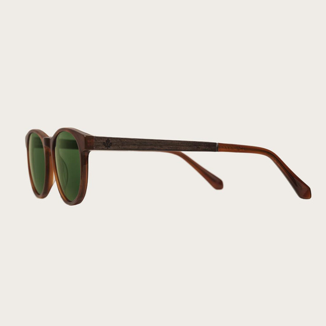 Drewniane okulary przeciwsłoneczne ELLIPSE Classic Havanas Camo