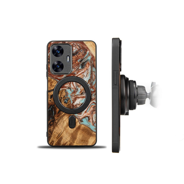 Etui Bewood Unique - Realme C55 - Planets - Jowisz z MagSafe