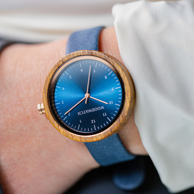 Drewniany zegarek WoodWatch Malmo Navy