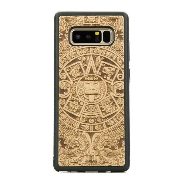 Drewniane etui Samsung Note 8 Kalendarz Aztecki Aniegre