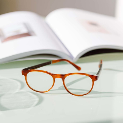 Drewniane okulary ELLIPSE Classic Havanas