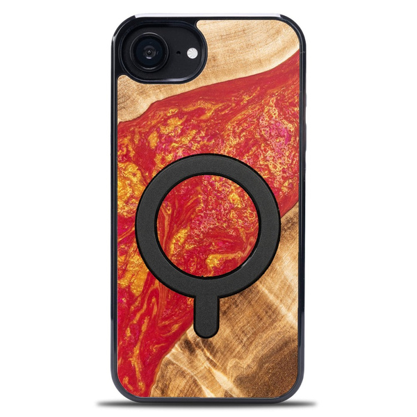 Etui Bewood Unique do iPhone 17e / 16e - Neons - Paris z MagSafe