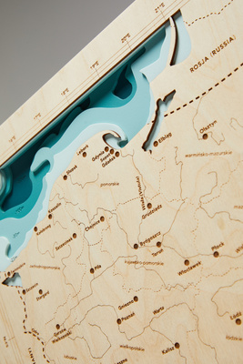 Polska – Drewniana Mapa