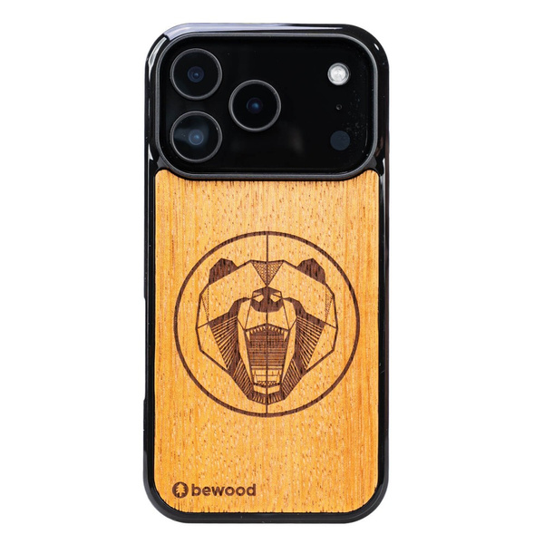 Drewniane Etui Bewood do iPhone 18 Pro NIEDŹWIEDŹ MERBAU