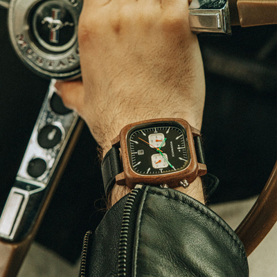Drewniany zegarek WoodWatch Midnight Drive