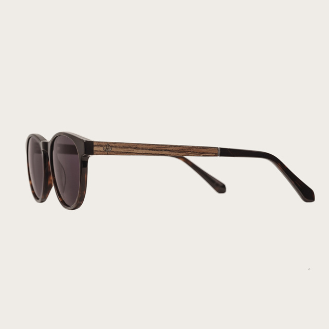 Drewniane okulary przeciwsłoneczne ELLIPSE Forever Havanas Black